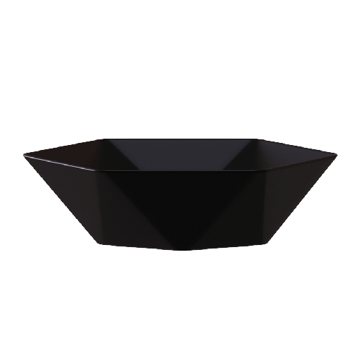 Umywalka nablatowa ceramiczna - black - DIAMENT 48 cm