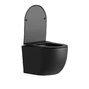 Misa WC podwieszana KATRINA czarna - bezrantowa rimless - SWISS MEYER