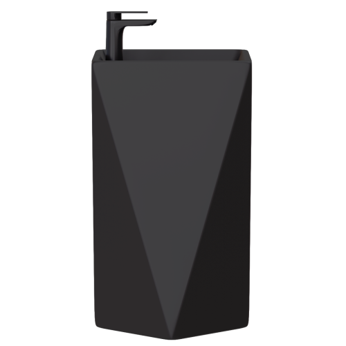 Zestaw WC kompakt + umywalka wolnostojąca DIAMENT BLACK - SWISS MEYER