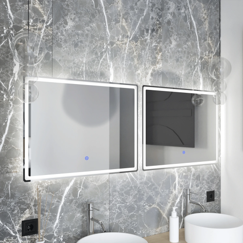 Lustro łazienkowe LED antypara - 80 x 60 cm - MC 12 - SWISS MEYER