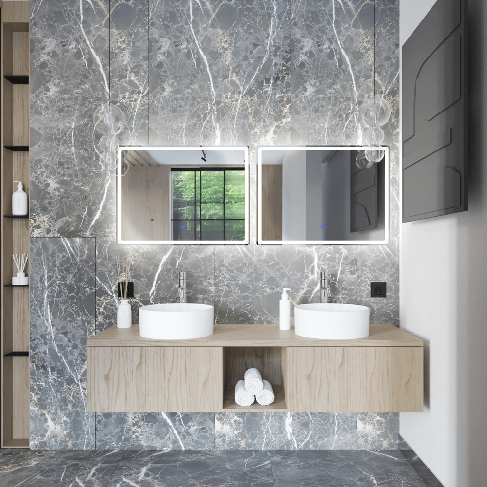 Lustro łazienkowe LED antypara - 80 x 60 cm - MC 12 - SWISS MEYER