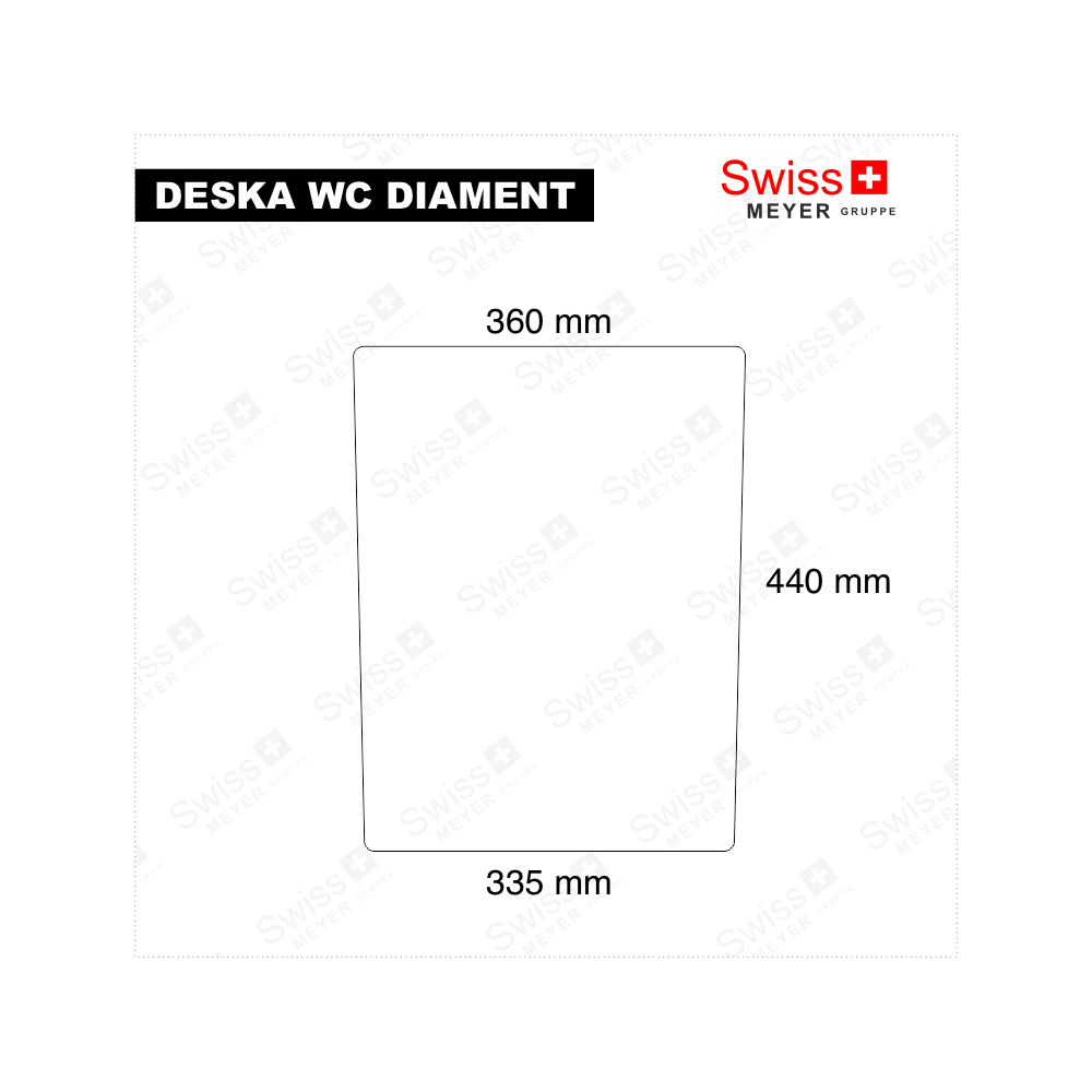 Deska sedesowa do WC DIAMENT biała wolnoopadająca