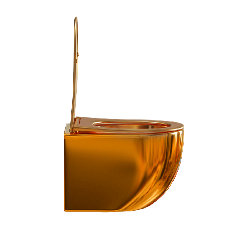 Zestaw Stelaż podtynkowy z misą WC podwieszaną KATRINA złota SWISS MEYER