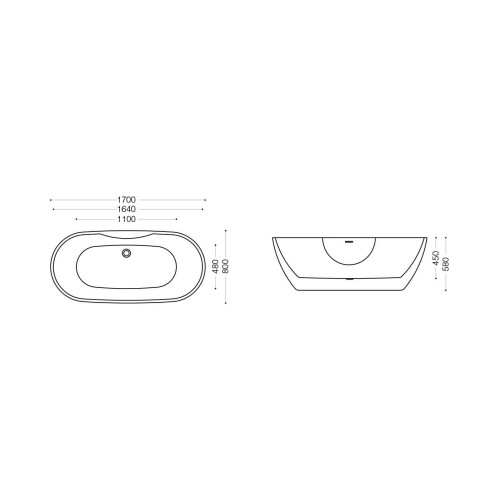 Wanna wolnostojąca 170 cm SPA500 - SWISS MEYER exclusive