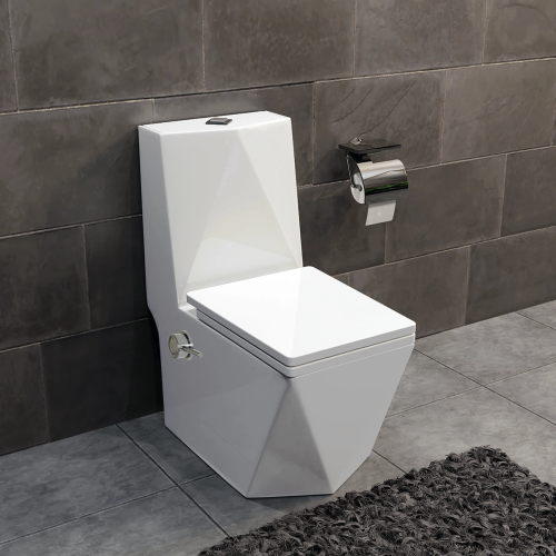 WC Kompakt + Bidet DIAMENT - bezkołnierzowy - RIMFLUSH - SWISS MEYER