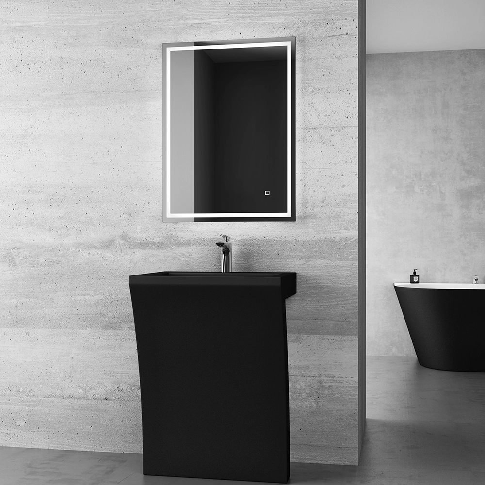 Umywalka wolnostojąca z konglomeratu czarna - LEYDA SWISS MEYER