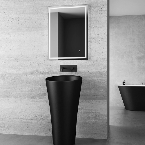 Umywalka wolnostojąca z konglomeratu czarna - MIDA SWISS MEYER