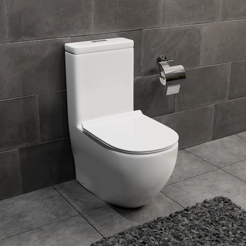 WC Kompakt rimless, bezkołnierzowy SOLO - SWISS MEYER