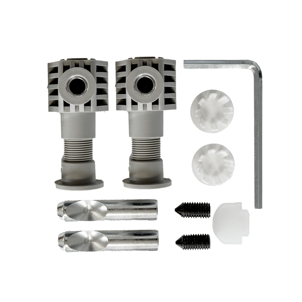 Zestaw montażowy podwieszanej misy WC i bidetu