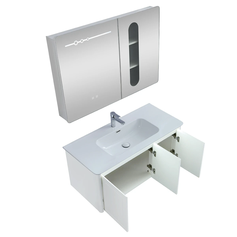 Zestaw Szafka - 100cm, umywalka, lustro z szafką - SU-812 - SWISS MEYER