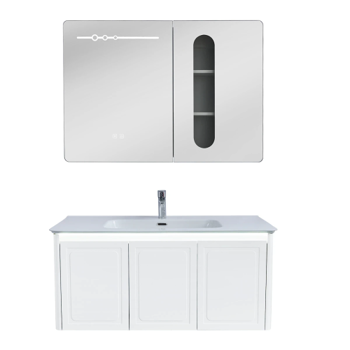 Zestaw Szafka - 100cm, umywalka, lustro z szafką - SU-812 - SWISS MEYER