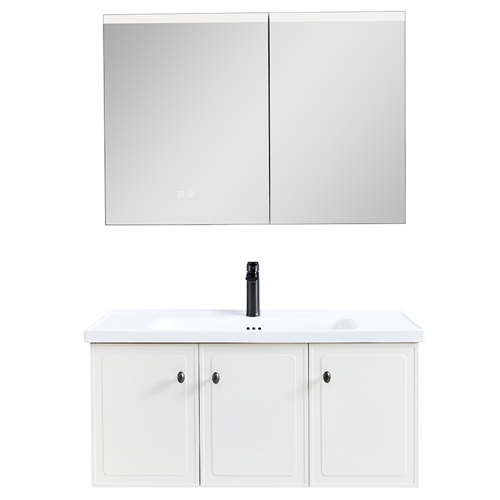 Zestaw Szafka - 100cm, umywalka, lustro z szafką - SU-819 - SWISS MEYER