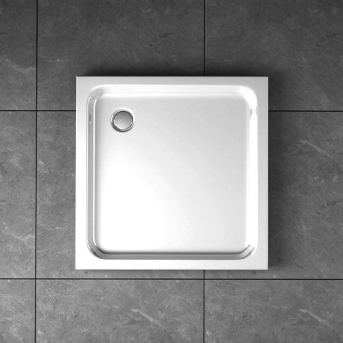 Brodzik prysznicowy kwadratowy akrylowy niski SLIM MSB20 - SWISS MEYER