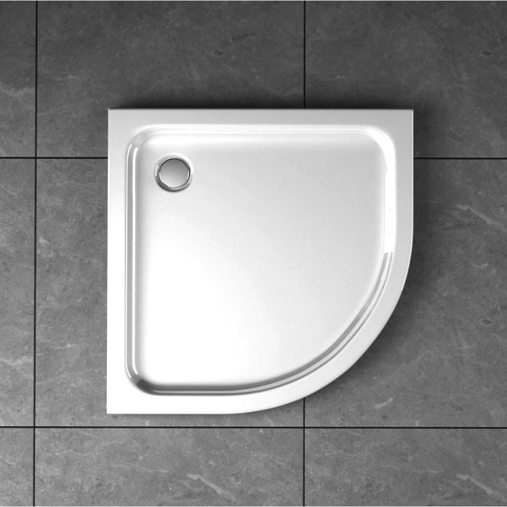 Brodzik prysznicowy półokrągły akrylowy niski SLIM MSB50 - SWISS MEYER