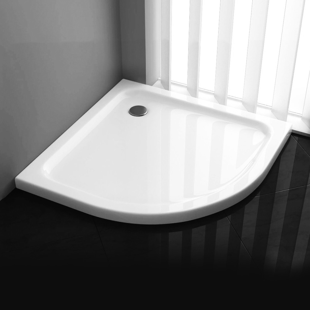 Brodzik prysznicowy półokrągły akrylowy niski SLIM MSB50 - SWISS MEYER