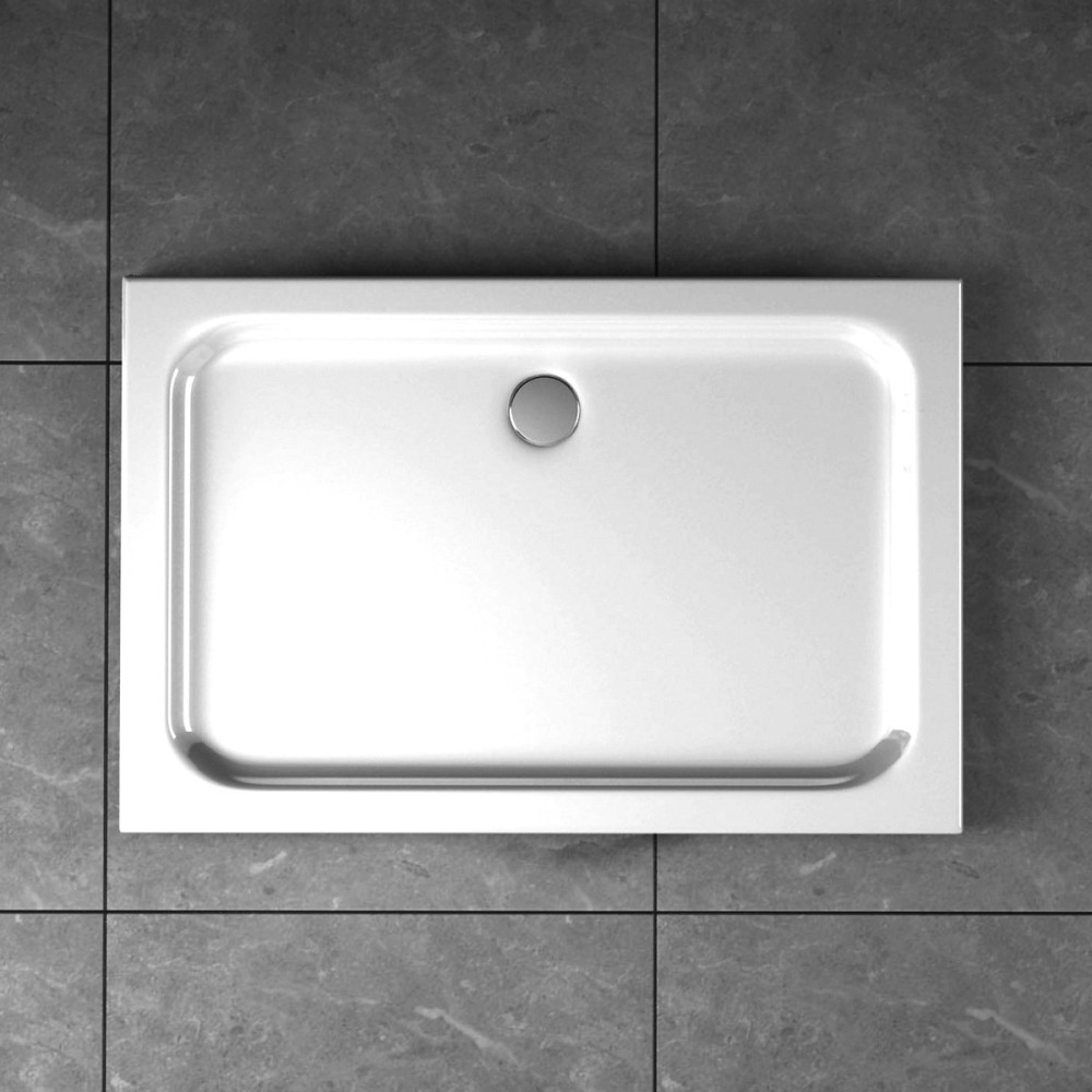 Brodzik prysznicowy prostokątny akrylowy niski SLIM MSB10 - SWISS MEYER