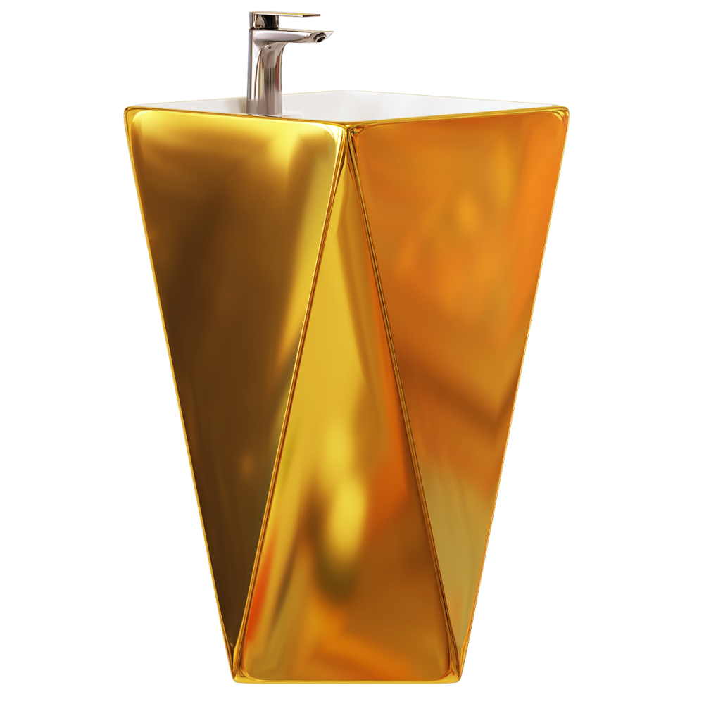 Umywalka wolnostojąca ceramiczna DIAMENT GOLD - SWISS MEYER