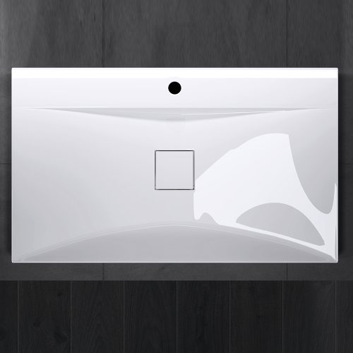 Umywalka nablatowa z konglomeratu - OSLO 80 x 48 cm SWISS MEYER