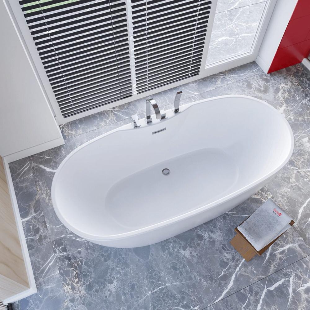 Wanna wolnostojąca z bateriami 170 cm SPA600 - SWISS MEYER exclusive