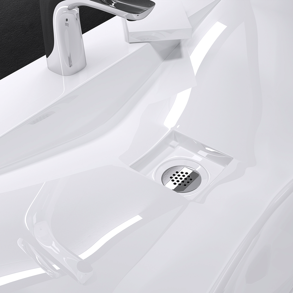 kopia Umywalka nablatowa z konglomeratu - OSLO 100 x 48 cm SWISS MEYER