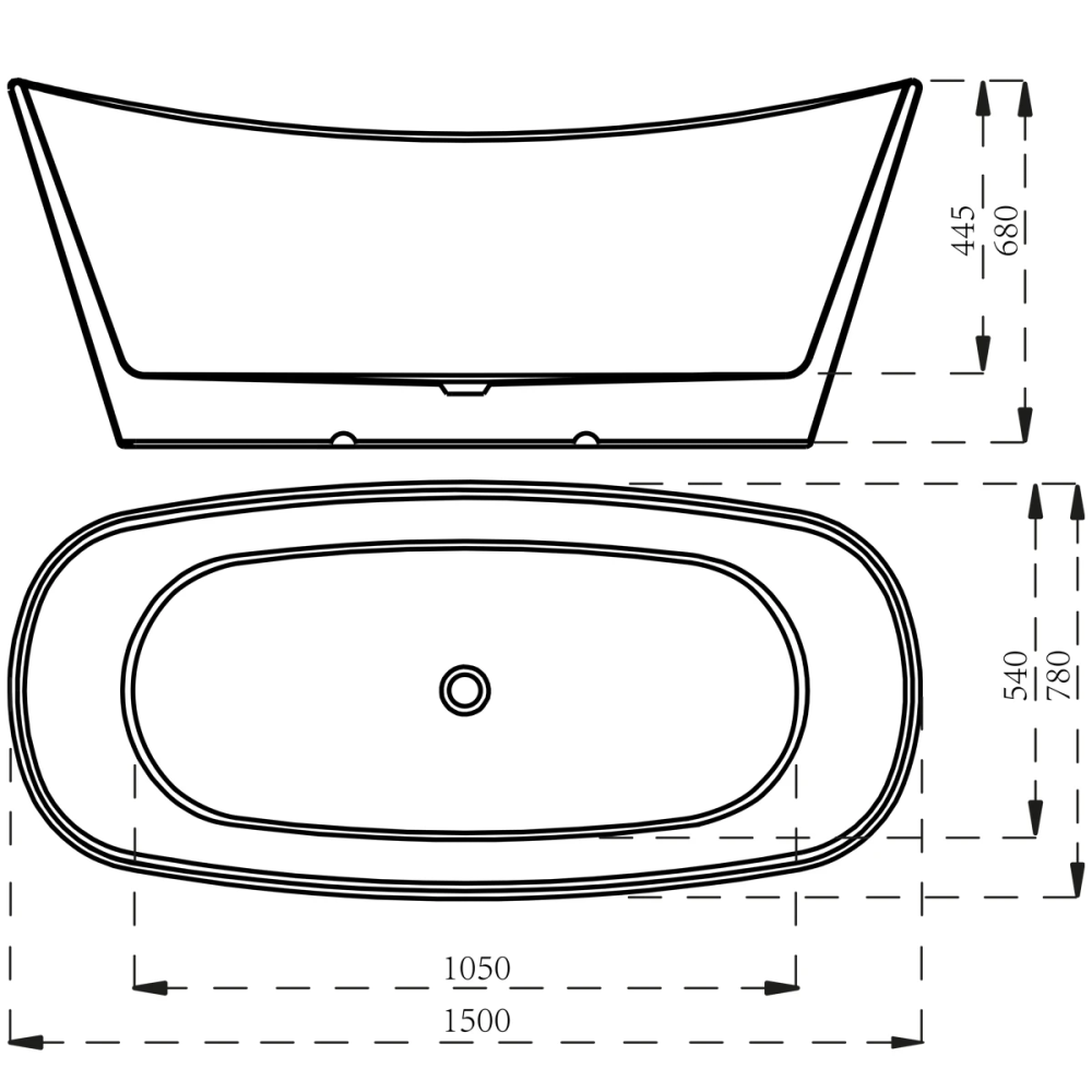 Wanna wolnostojąca 150 cm SPA300 - SWISS MEYER exclusive