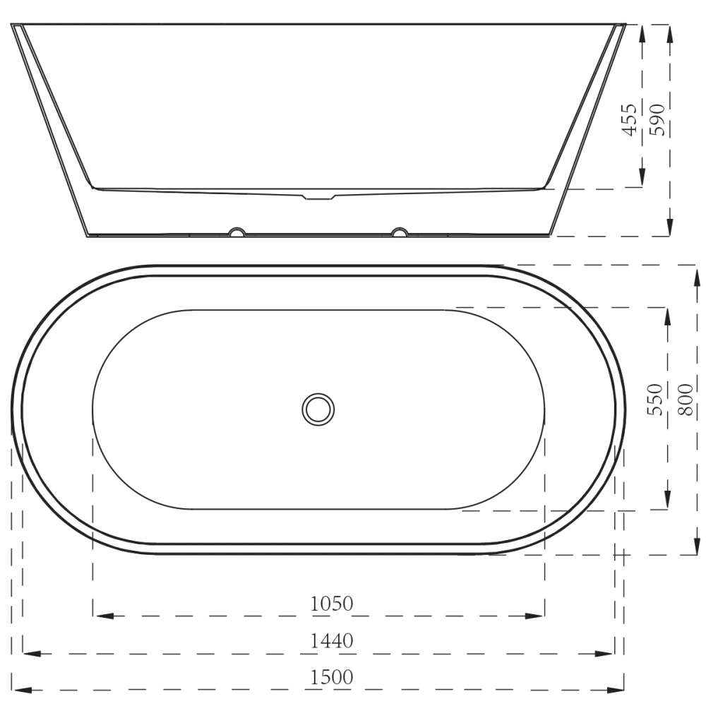 Wanna wolnostojąca 150 cm SPA100 - SWISS MEYER exclusive