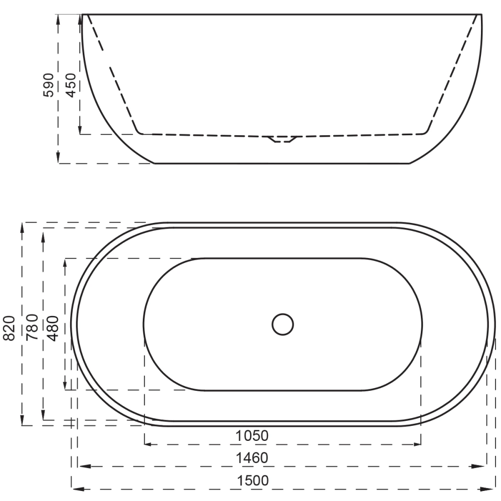 Wanna wolnostojąca 150 cm SPA500 - SWISS MEYER exclusive
