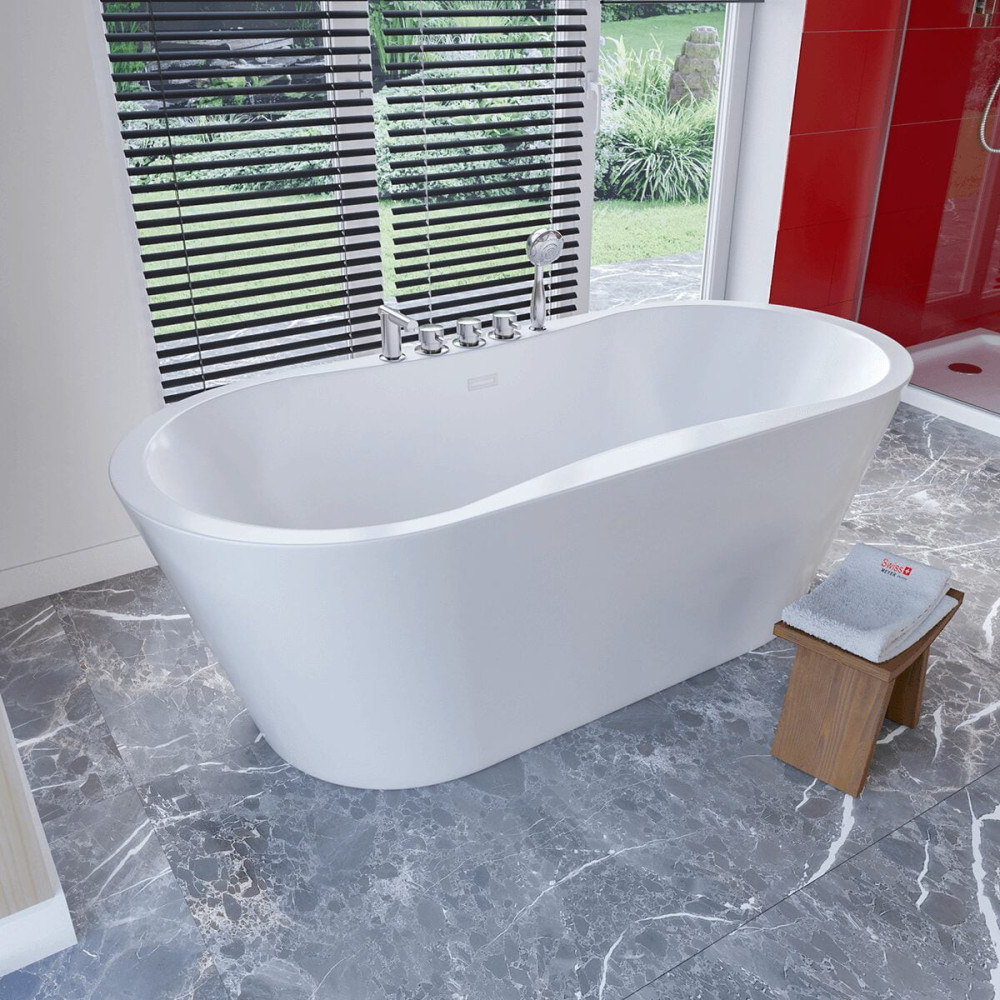 Wanna wolnostojąca z bateriami 170 cm SPA1000 - SWISS MEYER exclusive