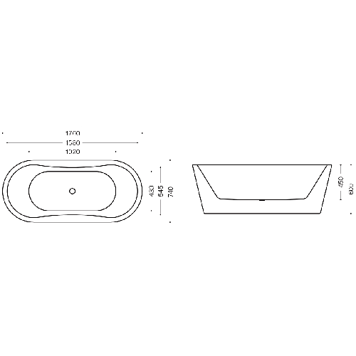 Wanna wolnostojąca z bateriami 170 cm SPA1000 - SWISS MEYER exclusive