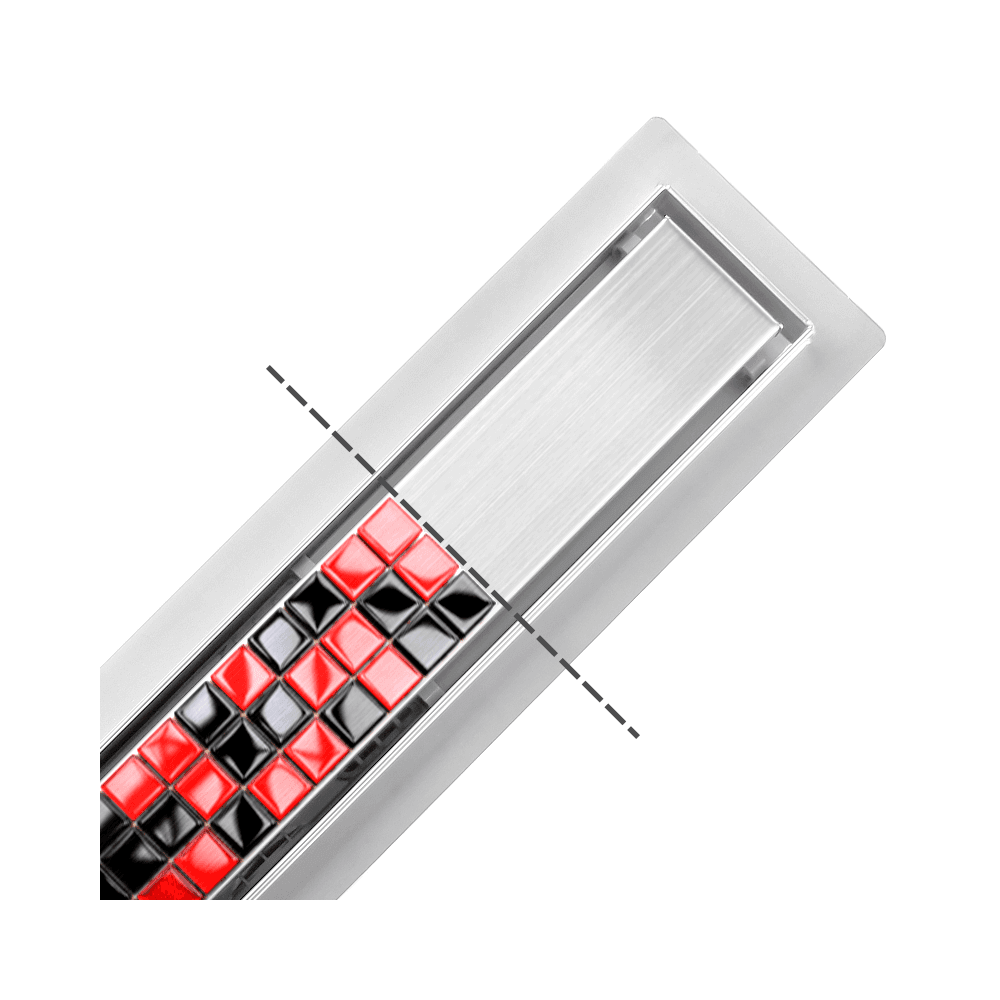 Odpływ liniowy 70 cm - 2w1 pod płytkę - SWISS MEYER