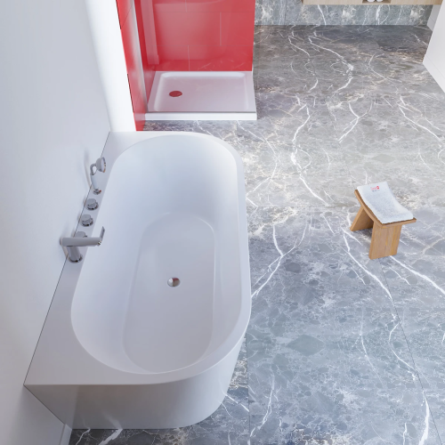 Wanna przyścienna z bateriami 170 cm SPA210 - SWISS MEYER exclusive