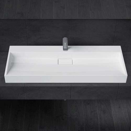 Umywalka nablatowa z konglomeratu - GONO 90 x 46 cm SWISS MEYER