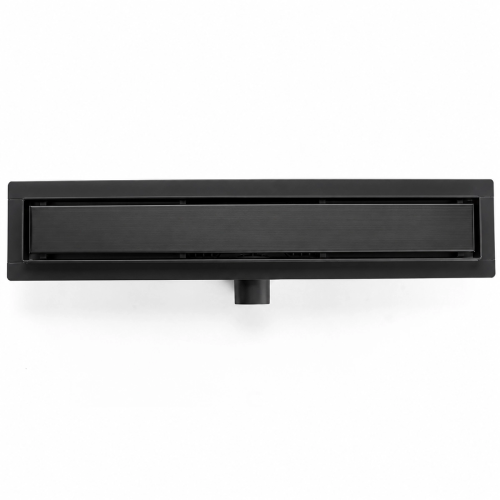Odpływ liniowy 100 cm - 2w1 czarny mat - pod płytkę - SWISS MEYER
