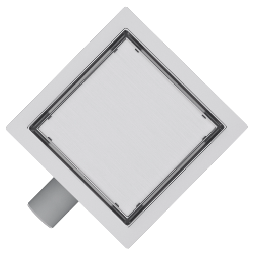 Odpływ prysznicowy kwadratowy 12x12 cm - QFR 120 - obrotowy syfon - SWISS MEYER