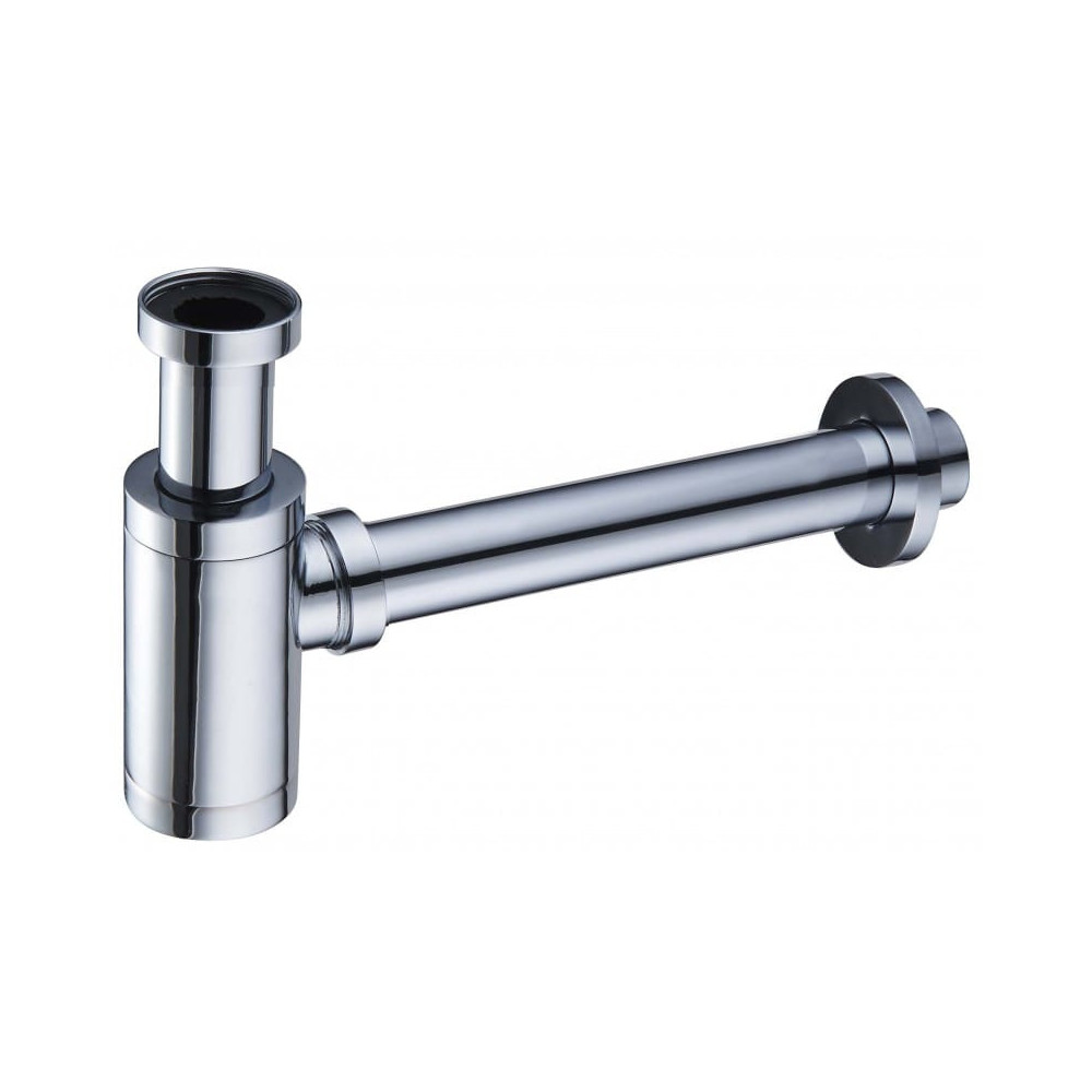 Syfon umywalkowy okrągły mosiężny CHROM