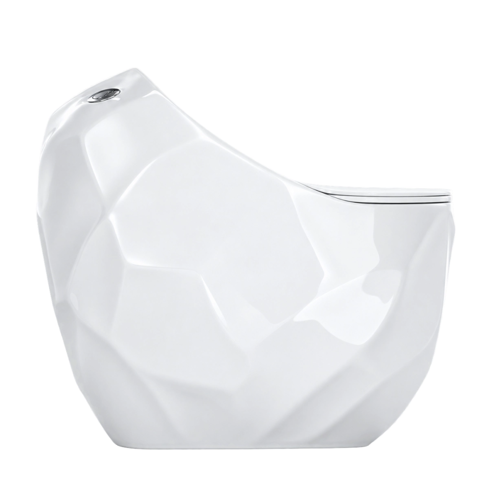 WC Kompakt biały z deską - rimless, bezkołnierzowy ETERNA - SWISS MEYER