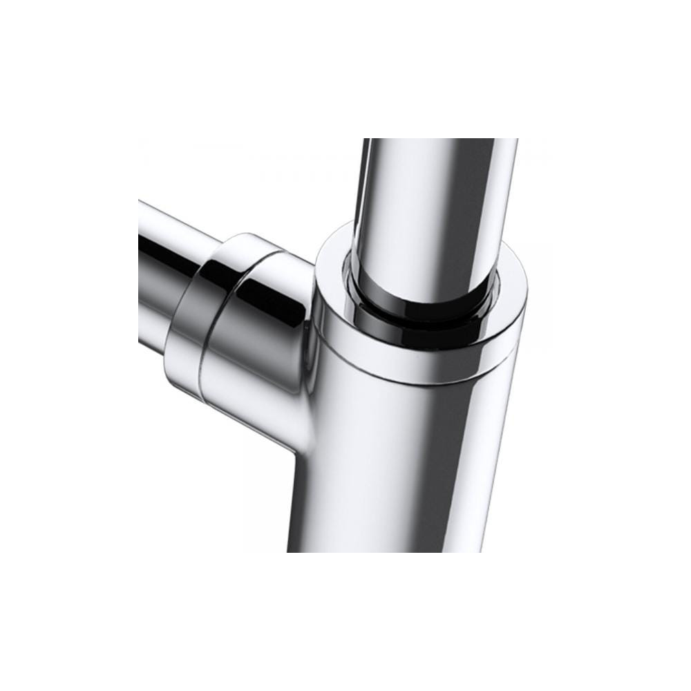 Syfon umywalkowy okrągły mosiężny CHROM