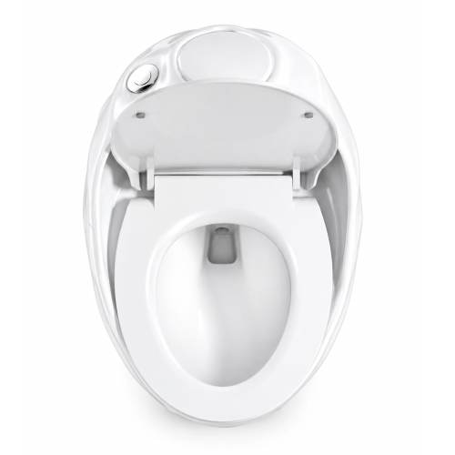WC Kompakt biały z deską - rimless, bezkołnierzowy ETERNA - SWISS MEYER