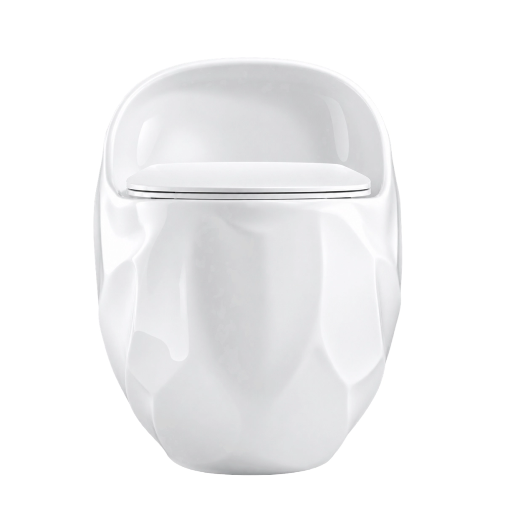 WC Kompakt biały z deską - rimless, bezkołnierzowy ETERNA - SWISS MEYER