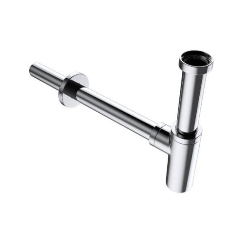 Syfon umywalkowy okrągły mosiężny CHROM