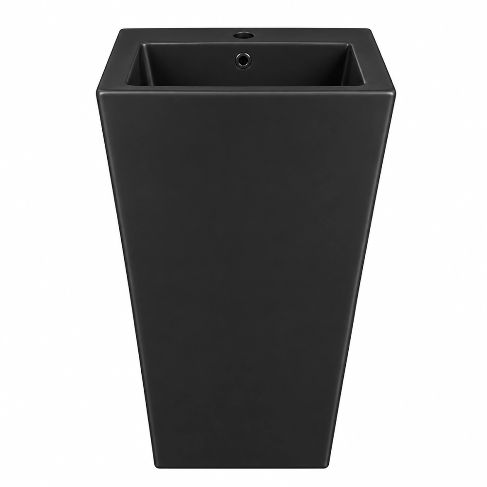 Umywalka wolnostojąca ceramiczna CUBO czarna - SWISS MEYER