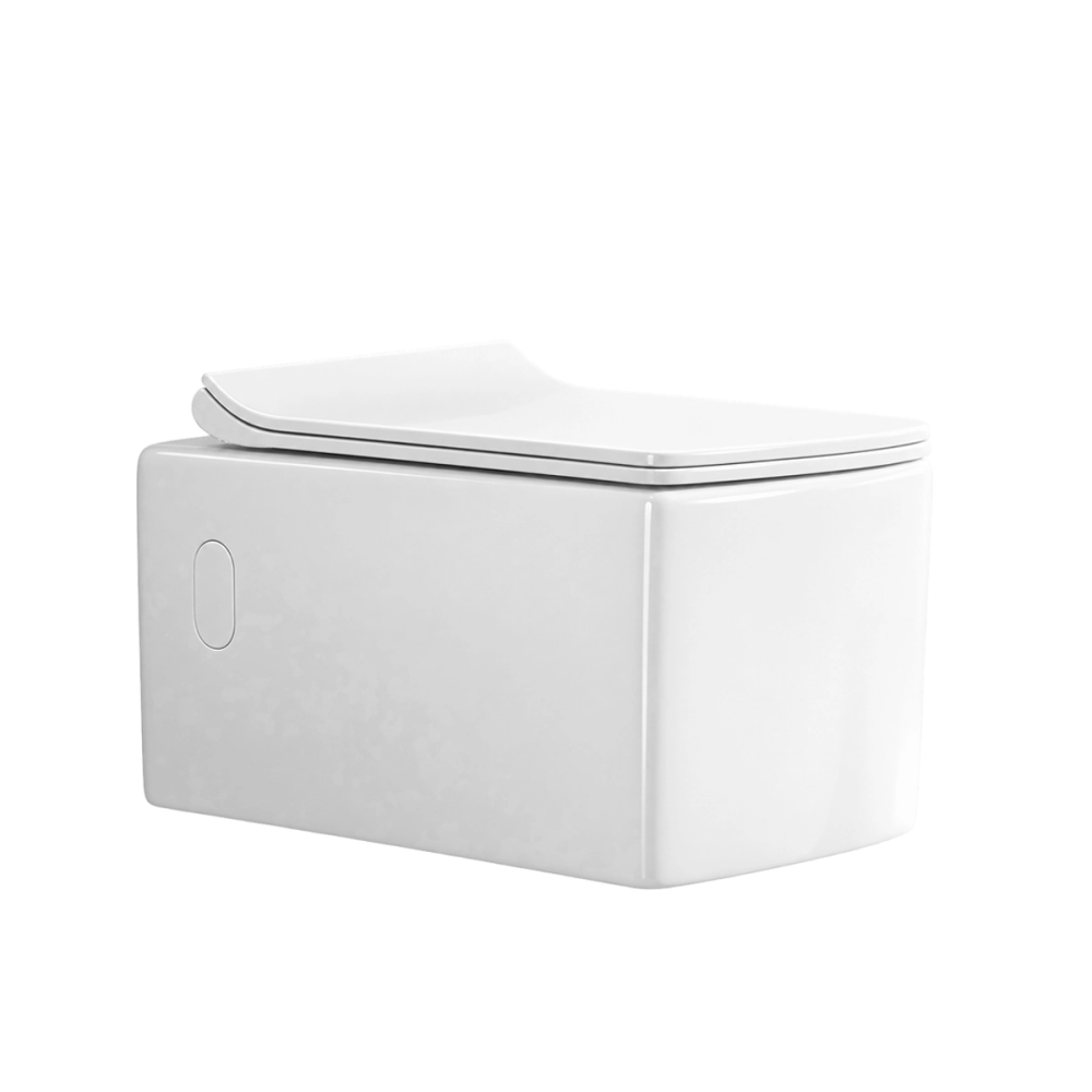 Misa WC podwieszana CUBO biała – bezrantowa rimless – SWISS MEYER