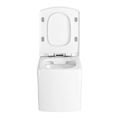 Misa WC podwieszana CUBO biała – bezrantowa rimless – SWISS MEYER