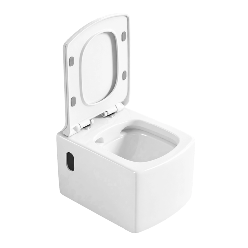 Misa WC podwieszana CUBO biała – bezrantowa rimless – SWISS MEYER