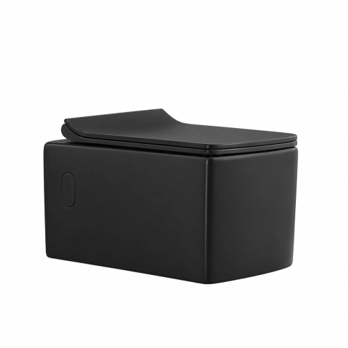 Misa WC podwieszana CUBO czarna – bezrantowa rimless – SWISS MEYER