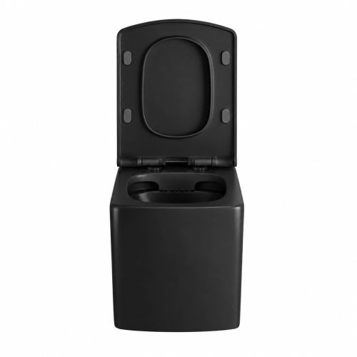 Misa WC podwieszana CUBO czarna – bezrantowa rimless – SWISS MEYER
