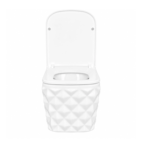 Misa WC podwieszana KARO biała – bezrantowa rimless – SWISS MEYER