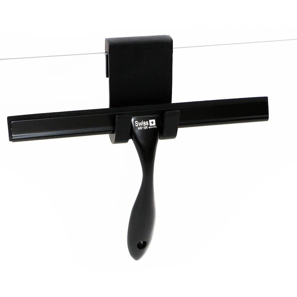 Ściągaczka wody do kabiny prysznicowej CZARNA - SWISS MEYER