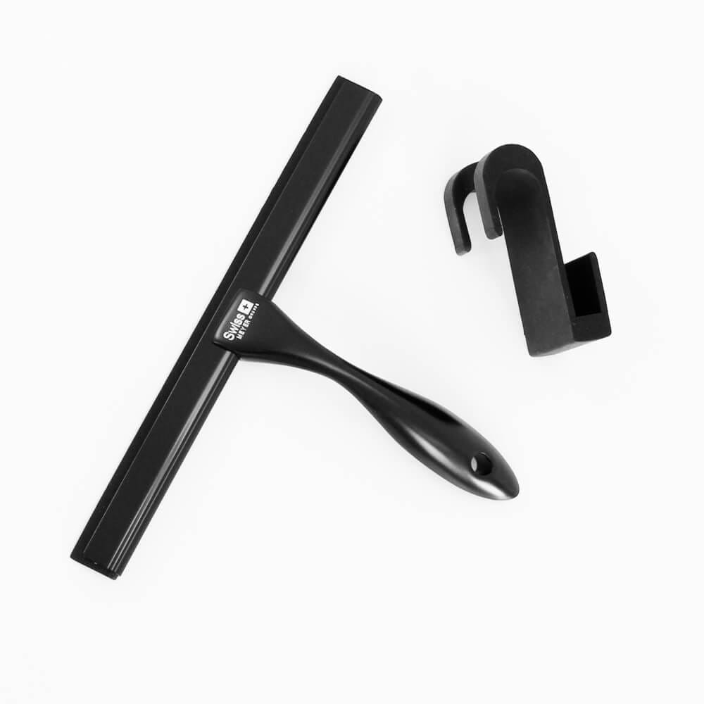 Ściągaczka wody do kabiny prysznicowej CZARNA - SWISS MEYER