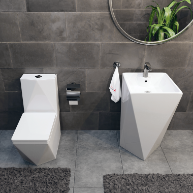 Umywalka wolnostojąca ceramiczna DIAMENT - SWISS MEYER